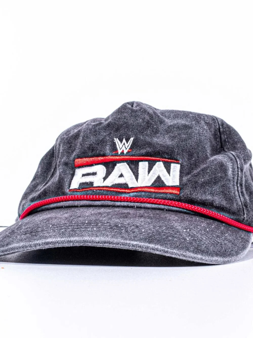 WWE Raw Netflix Debut VIP Exclusive Snapback Hat Cap Wrestling Promo Black Red